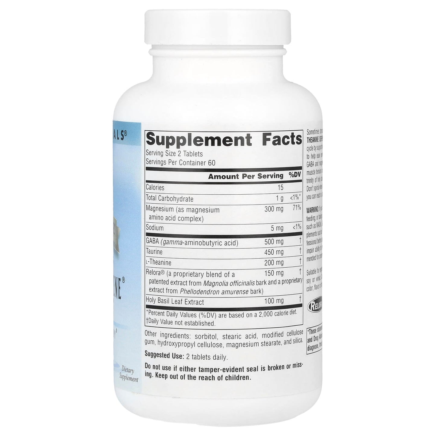Source Naturals, Serene Science®, Theanine Serene® With Relora®, 120 Tablets - Image 2