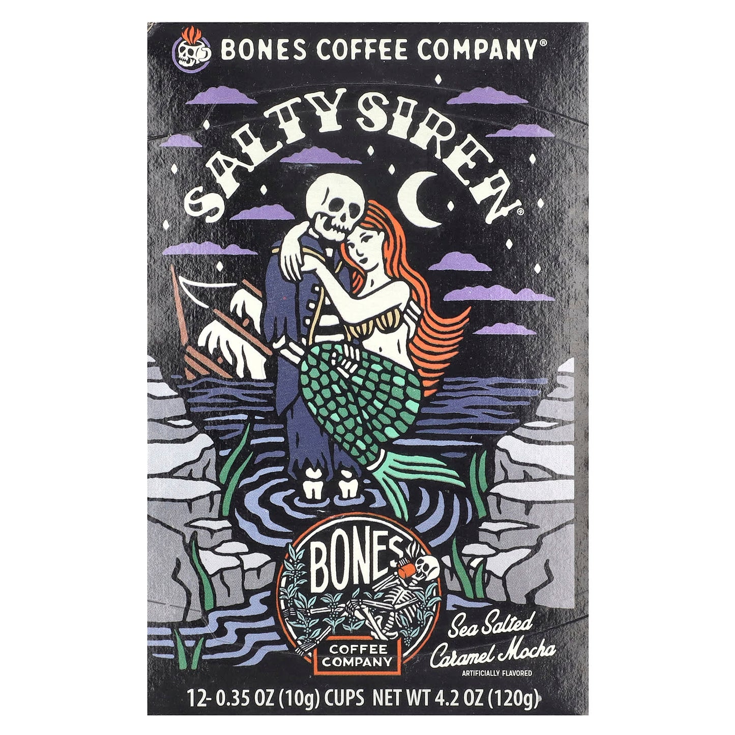 Bones Coffee Company Salty Siren Sea Salted Caramel Mocha Coffee Cups - Image 1