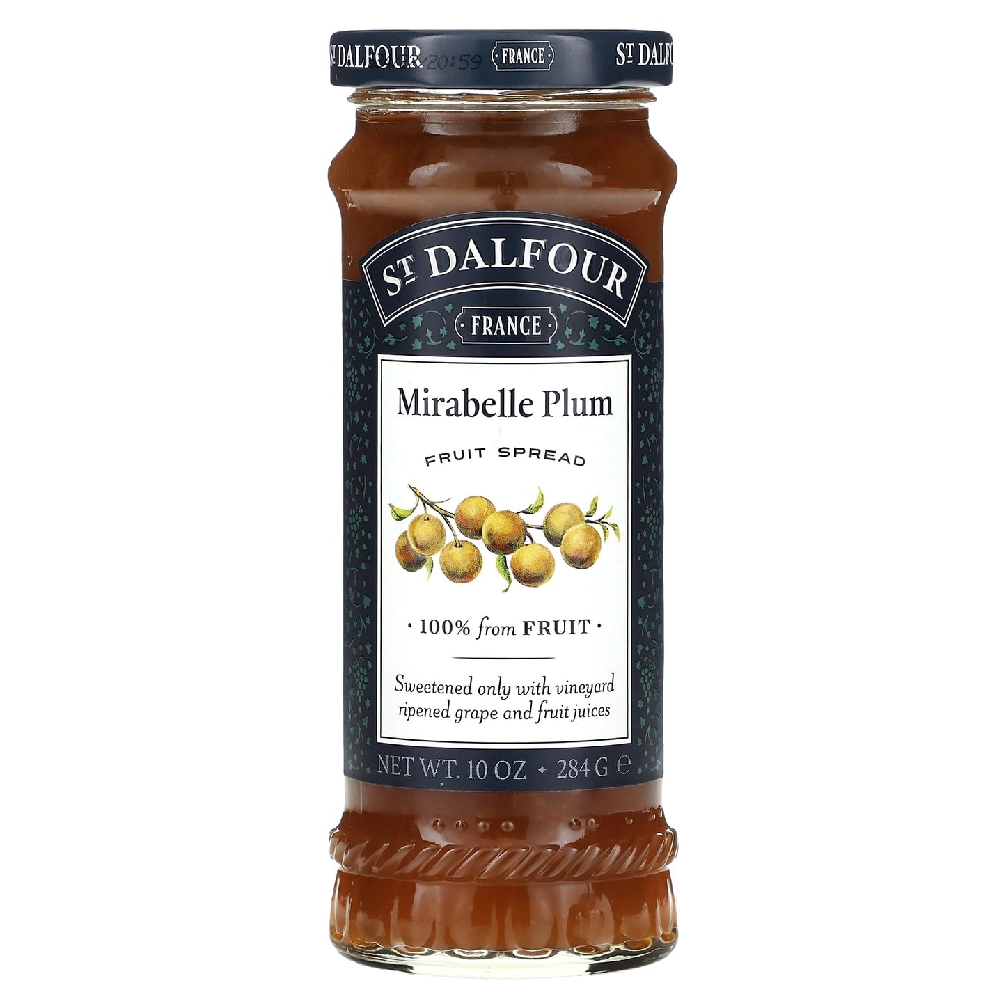 St. Dalfour, Mirabelle Plum, Fruit Spread, 10 oz (284 g) - Image 1