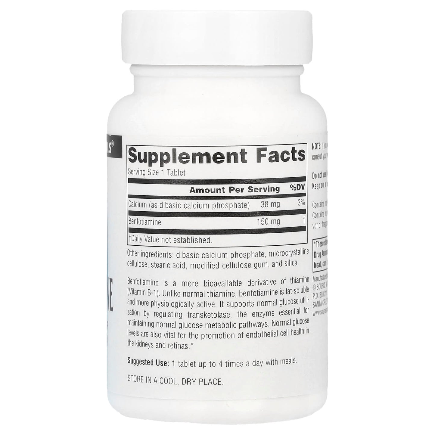 Source Naturals, Benfotiamine, 120 Tablets - Image 2