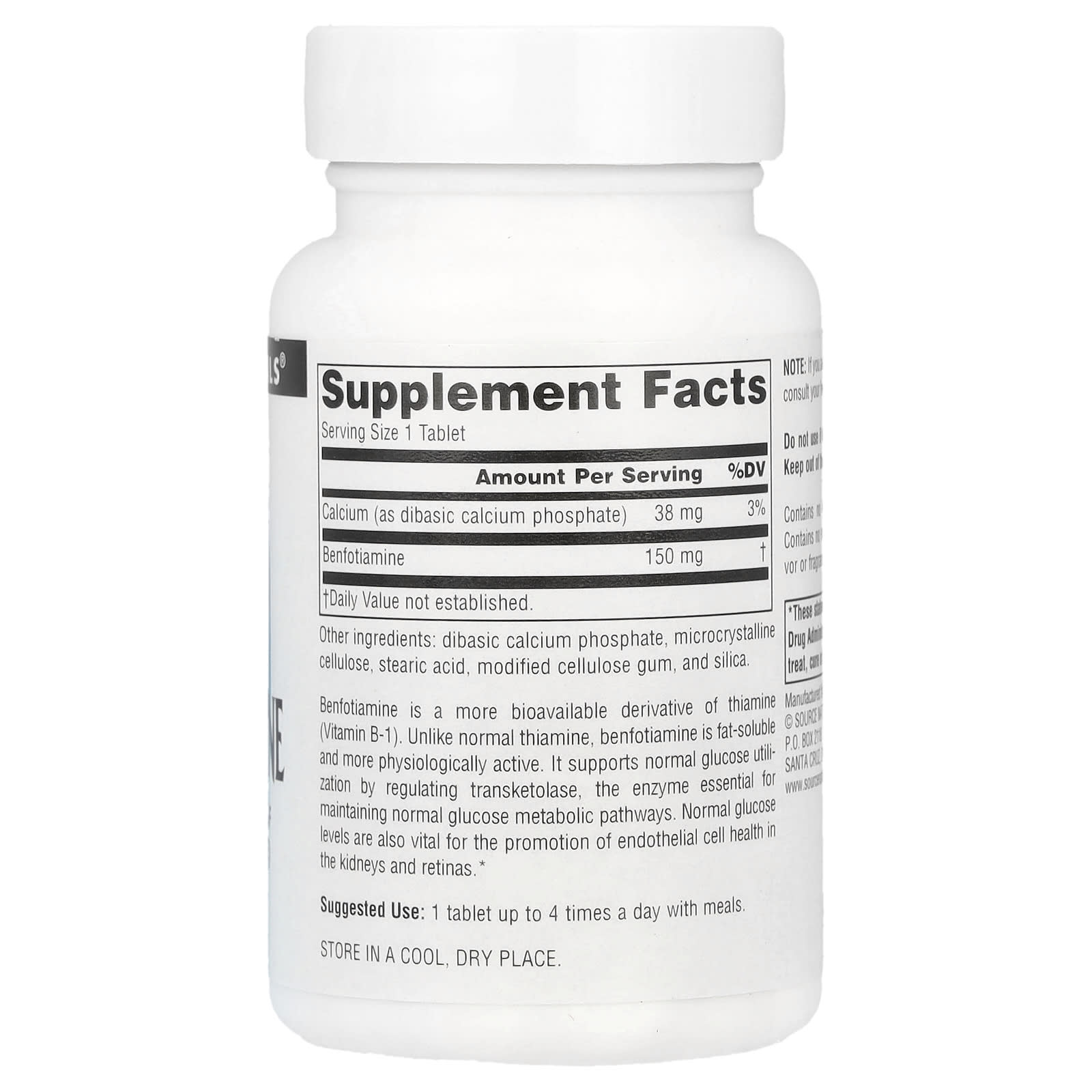 Source Naturals, Benfotiamine, 120 Tablets - Image 2