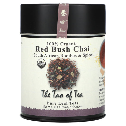 The Tao of Tea, 100% Organic South African Rooibos & Spices, Red Bush Chai, 4 oz (114 g) - Image 1