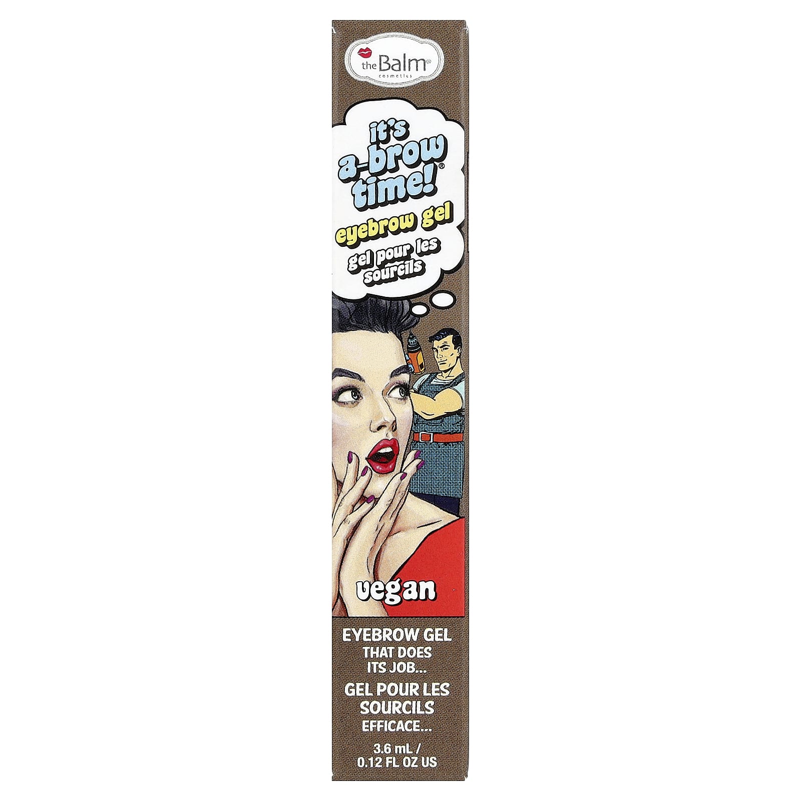 theBalm Cosmetics, It's A-Brow Time!® Eyebrow Gel, Medium Brown, 0.12 fl oz (3.6 ml) - Image 2