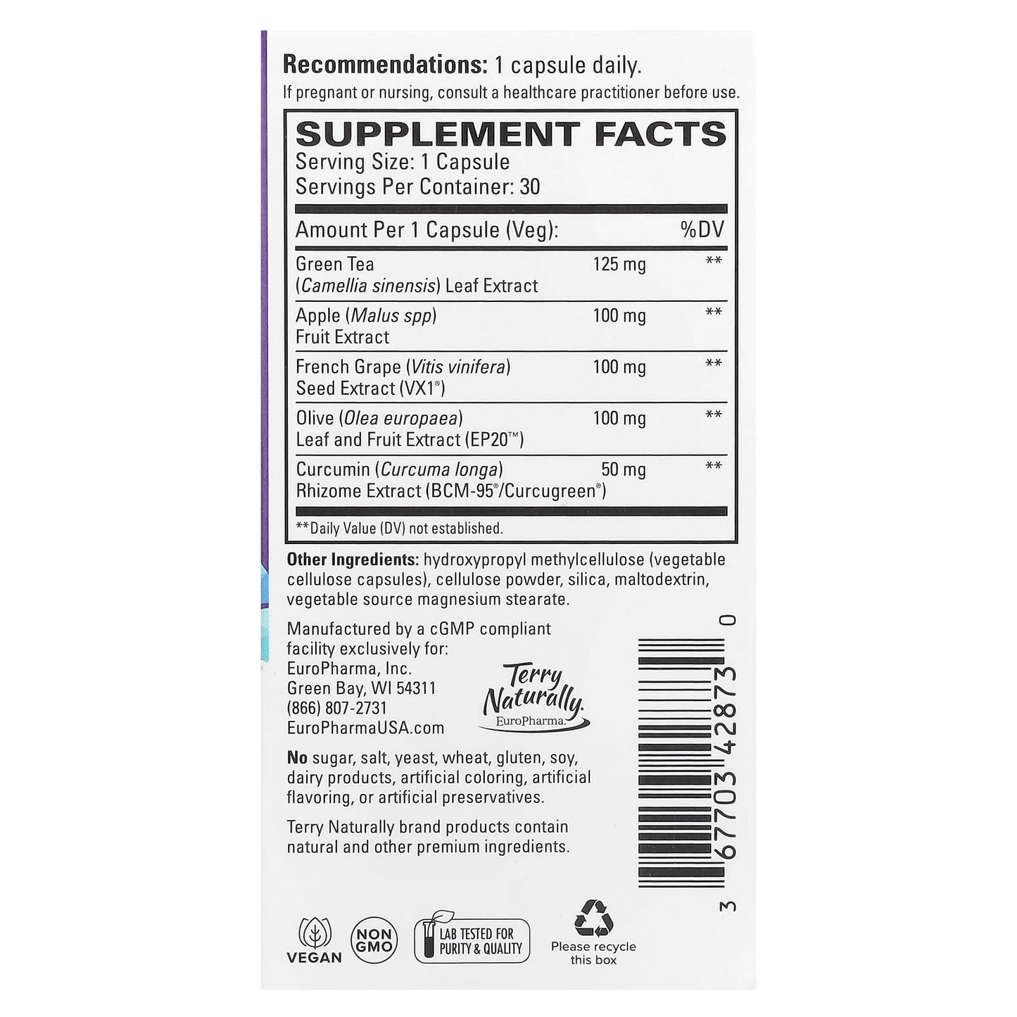 Terry Naturally, Optimal Wellness, 30 Capsules - Image 2