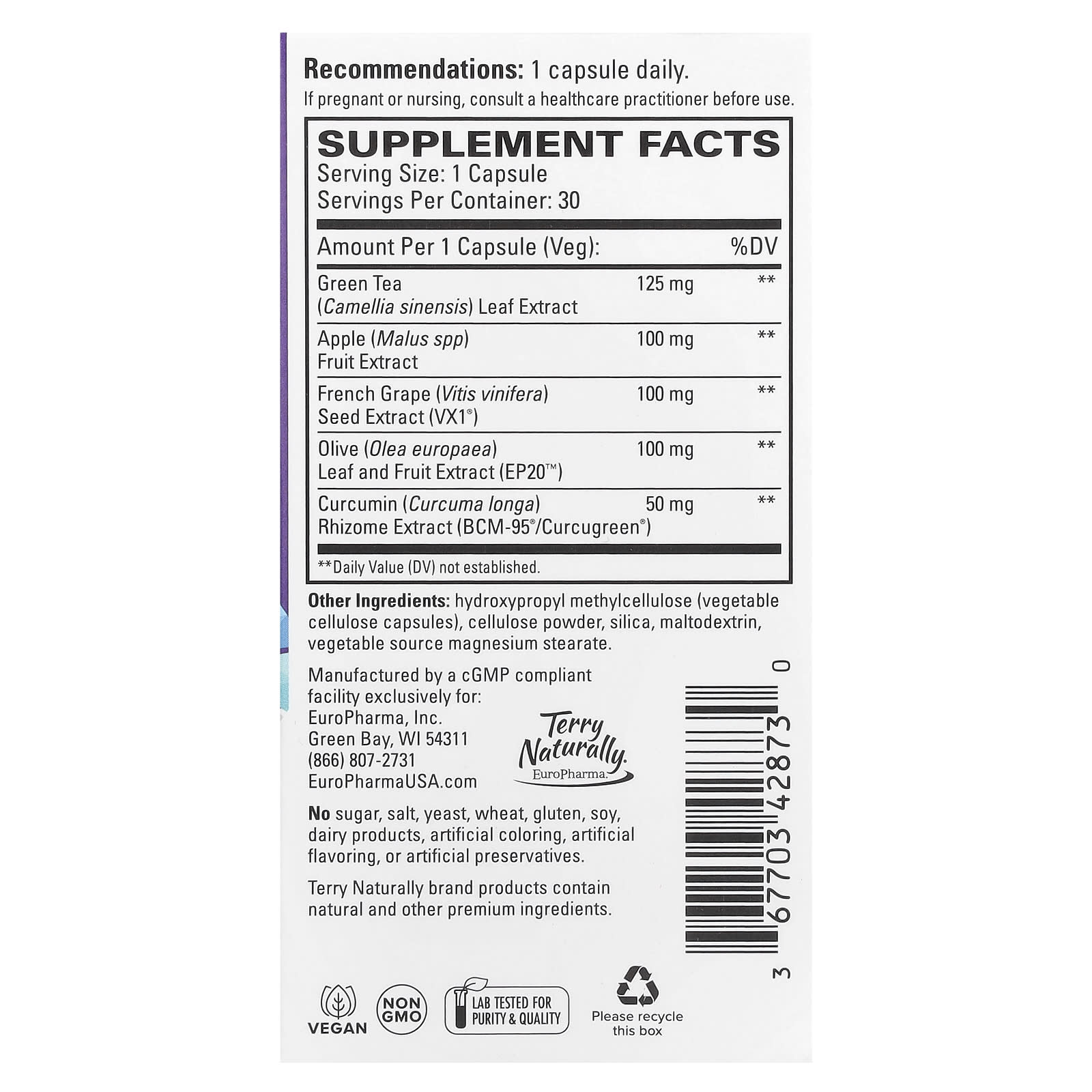 Terry Naturally, Optimal Wellness, 30 Capsules - Image 2