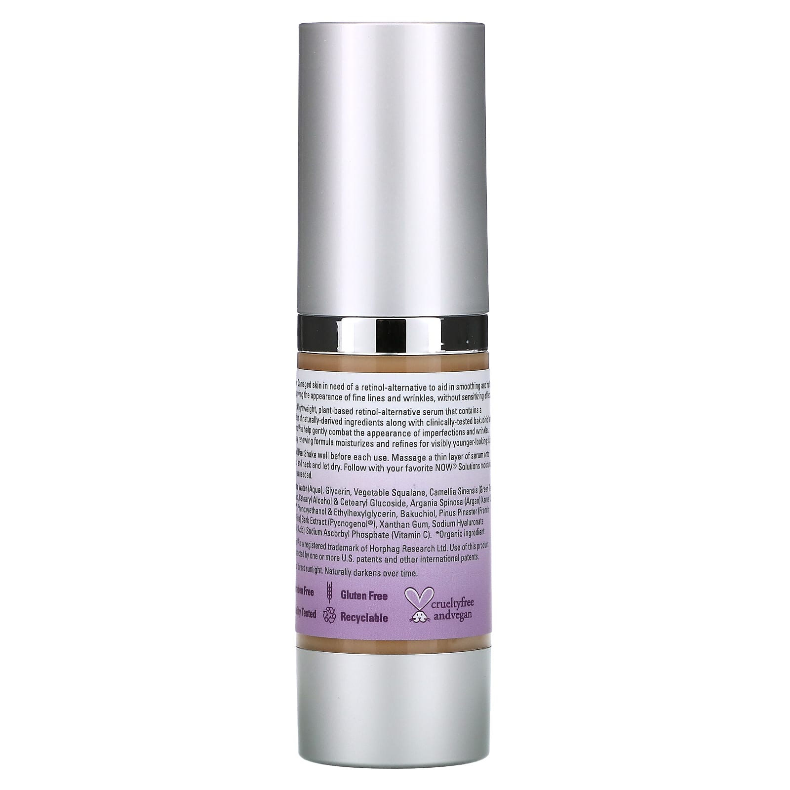 NOW Foods, Solutions, Bakuchiol Skin Renewal Serum, 1 fl oz (30 ml) - Image 2