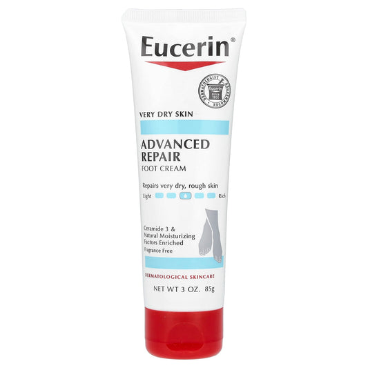 Eucerin Advanced Repair Foot Cream, Fragrance-Free, 3oz - Image 1