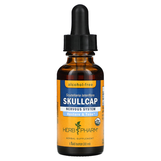 Herbal Relaxation with Herb Pharm USDA Organic Skullcap - Image 1