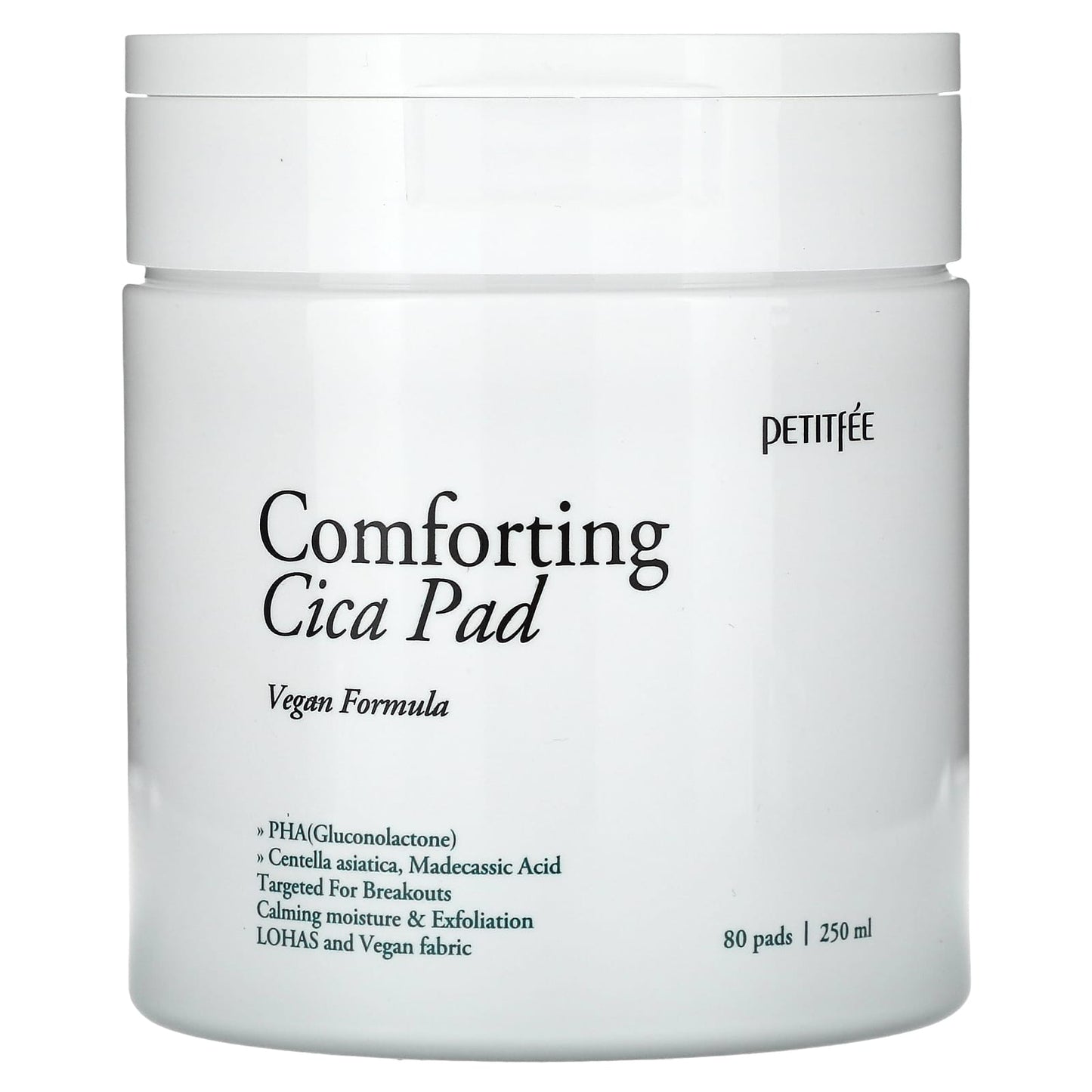Petitfee, Comforting Cica Pad, 80 Pads, 250 ml - Image 1