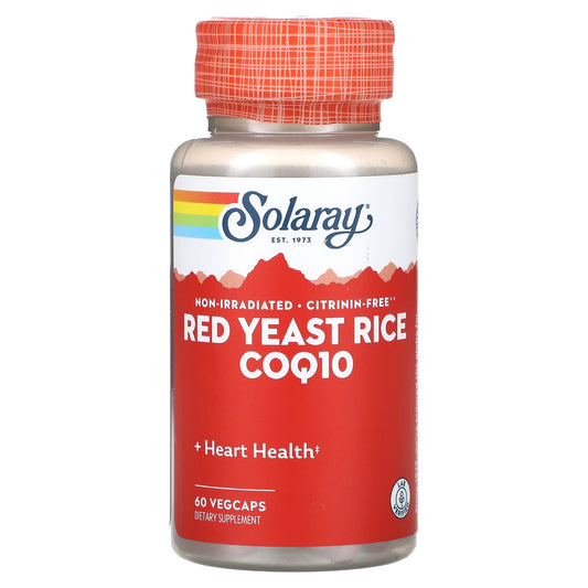 Solaray, Red Yeast Rice CoQ-10, 60 VegCaps - Image 1