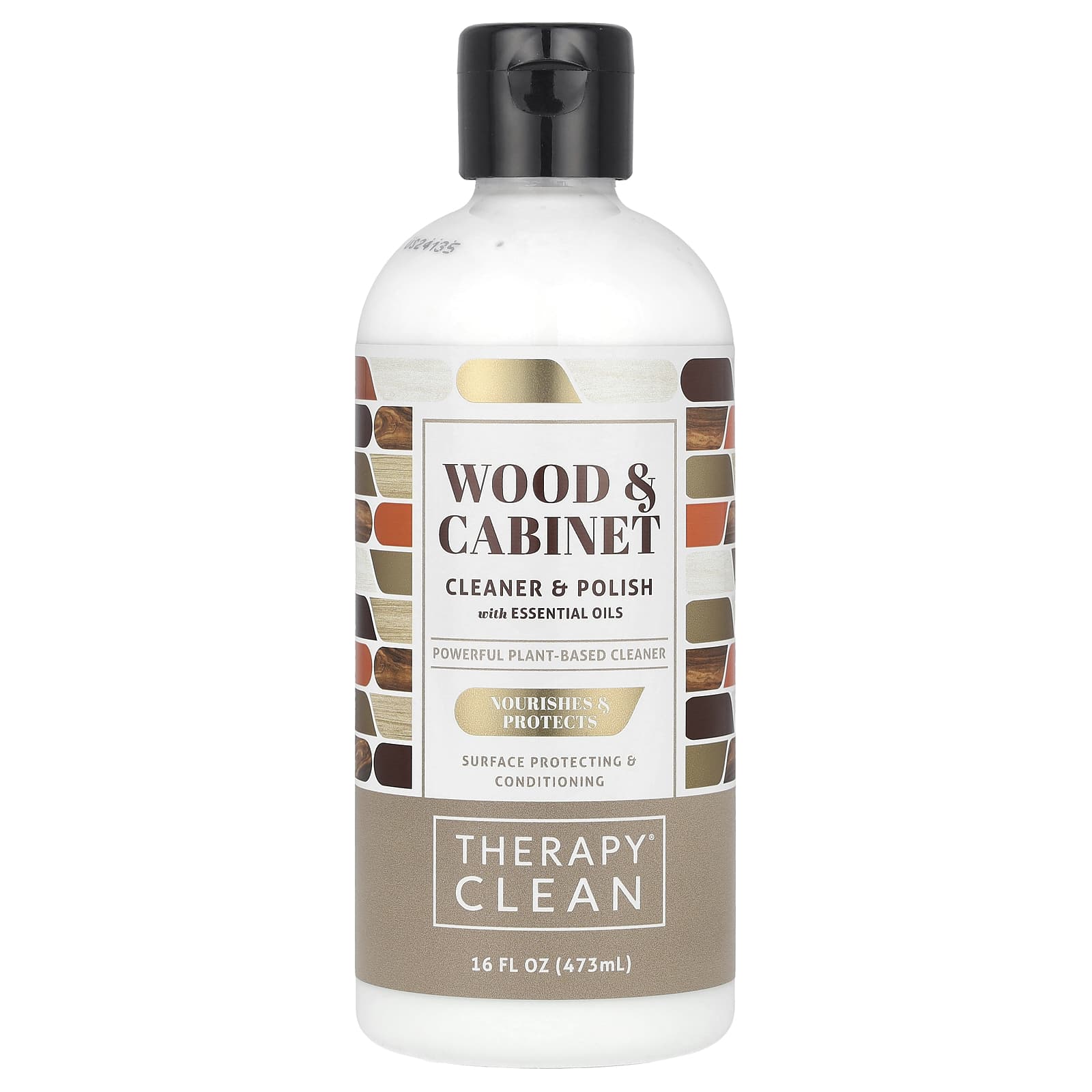Therapy Clean, Wood & Cabinet, Cleaner & Polish with Essential Oils, 16 fl oz (473 ml) - Image 1