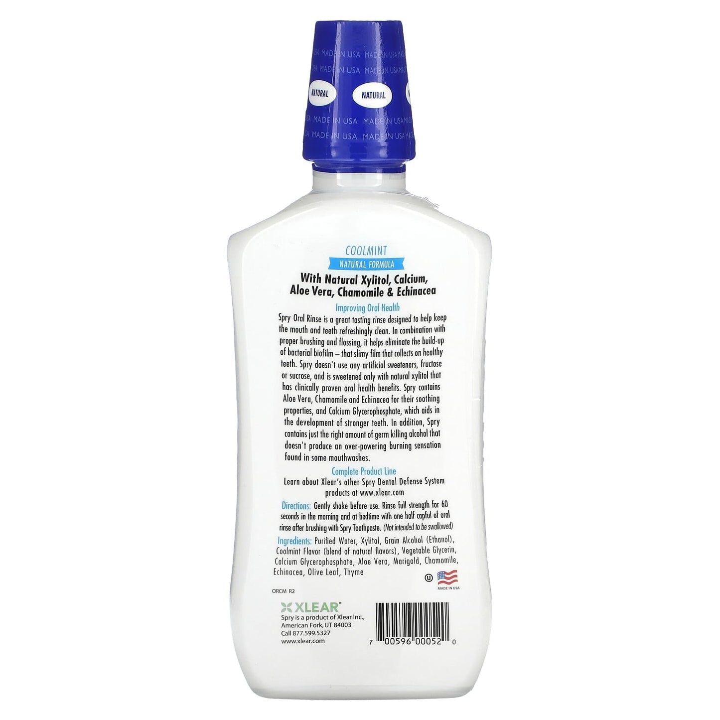Xlear, Spry, Oral Rinse, Natural Coolmint, 16 fl oz (473 ml) - Image 2