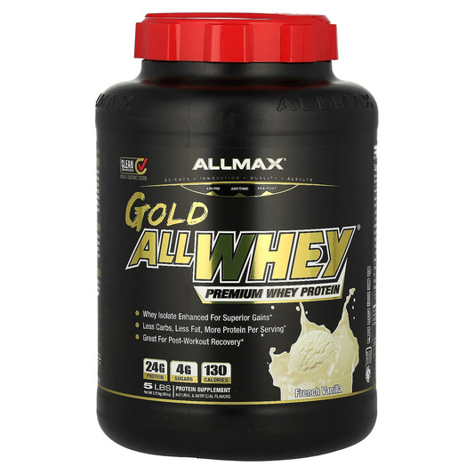 ALLMAX Premium Whey Protein, French Vanilla, 5 lbs, High-Protein Supplement - Image 1