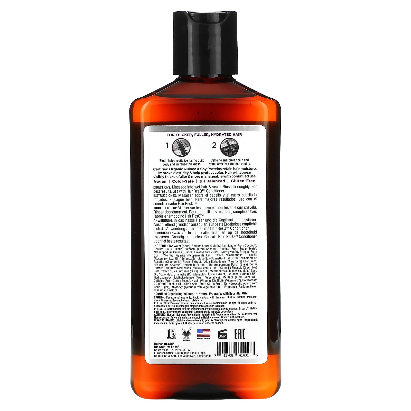 Petal Fresh, Hair ResQ®, Thickening Shampoo, Color Protection, 12 fl oz (355 ml) - Image 2