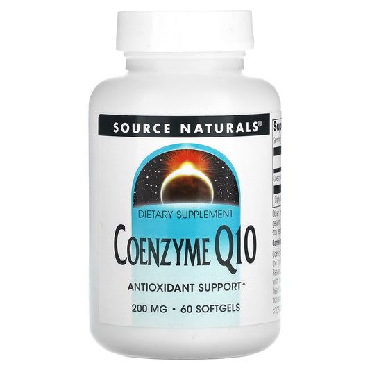 Source Naturals, Coenzyme Q10, 200 mg, 60 Softgels - Image 1