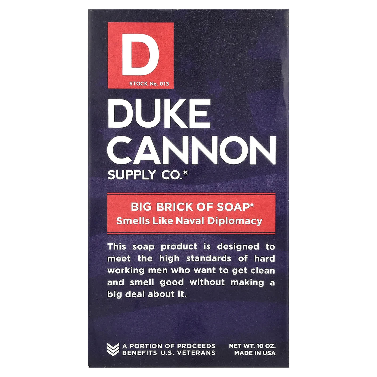 Navy Inspired Bar Soap for Men - 10 oz - Made in USA - Image 1