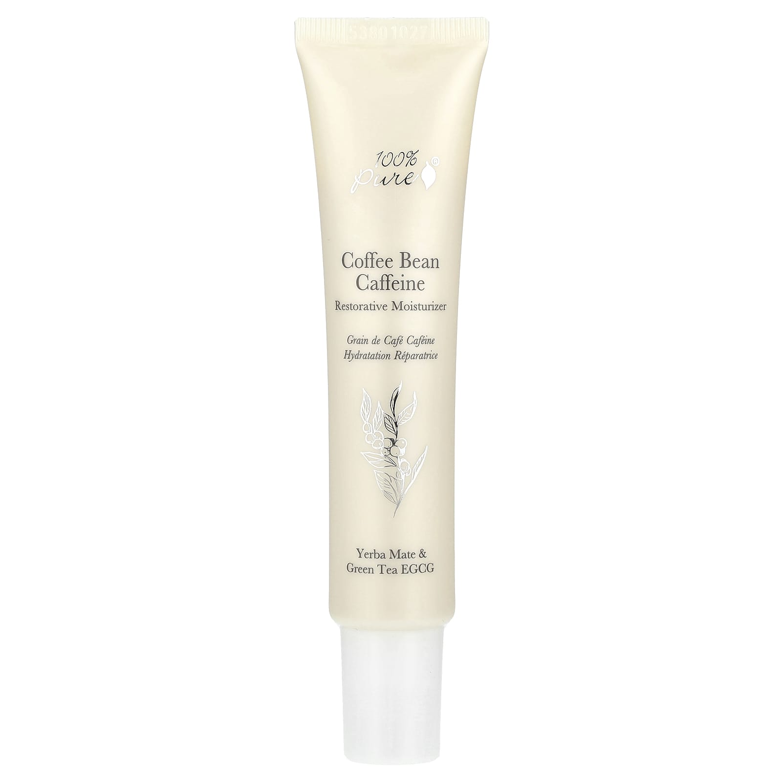 100% Pure Restorative Moisturizer, Caffeine & Yerba Mate, 1.4 fl oz - Image 1