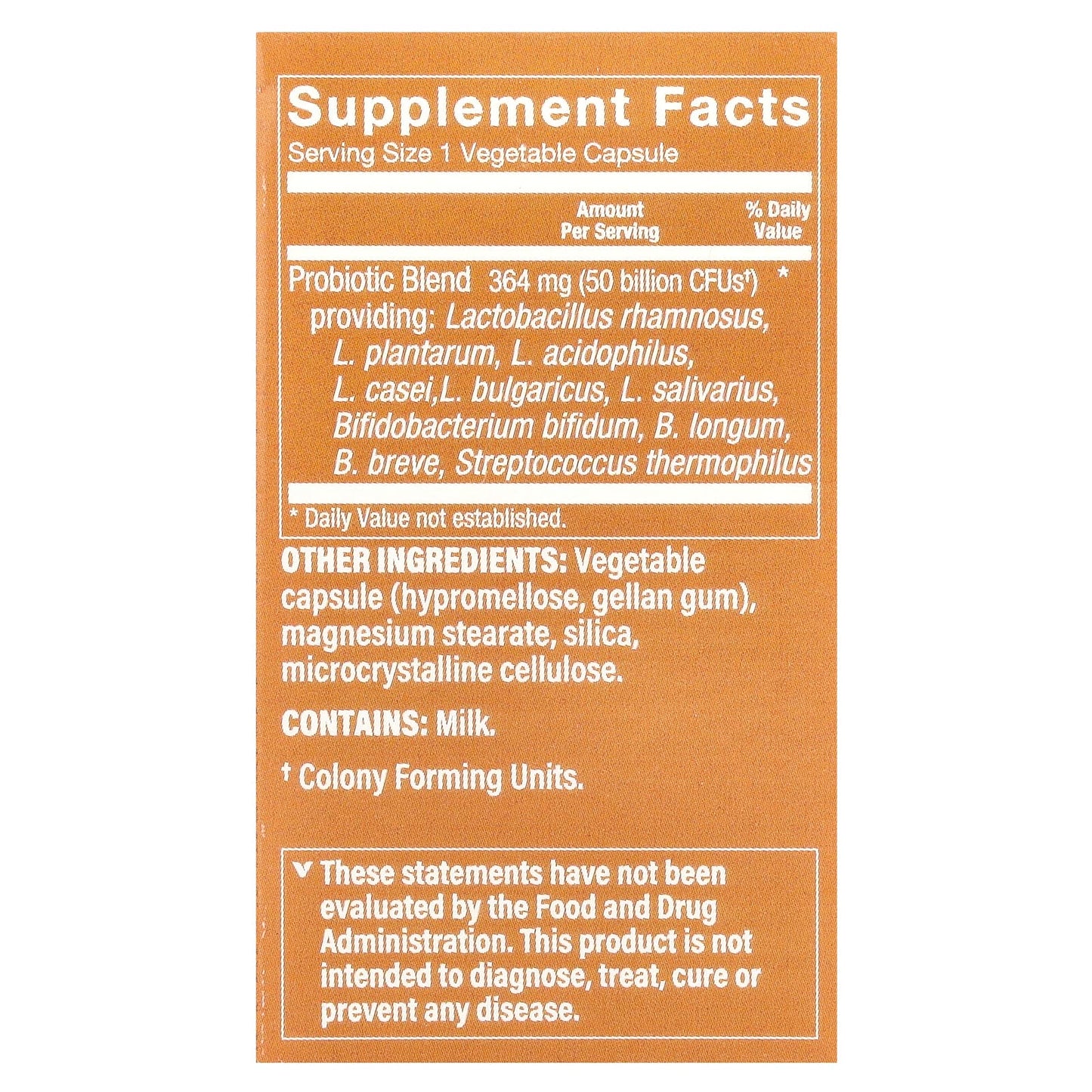 The Vitamin Shoppe, Women's Probiotic, 50 Billion, 30 Vegetable Capsules - Image 2