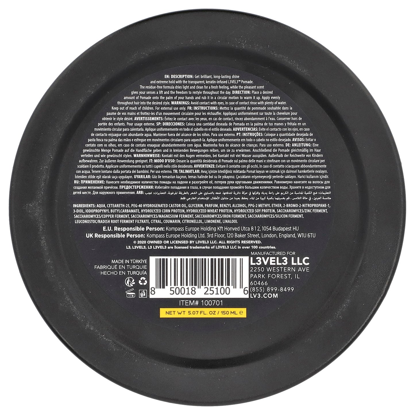 Level 3, Pomade, 5.07 fl oz (150 ml) - Image 2