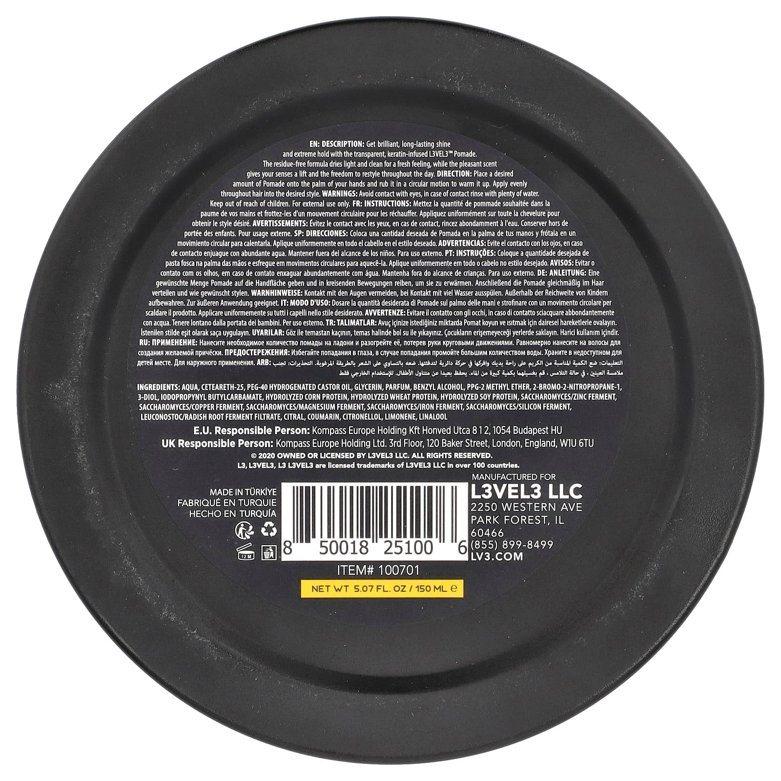 Level 3, Pomade, 5.07 fl oz (150 ml) - Image 2