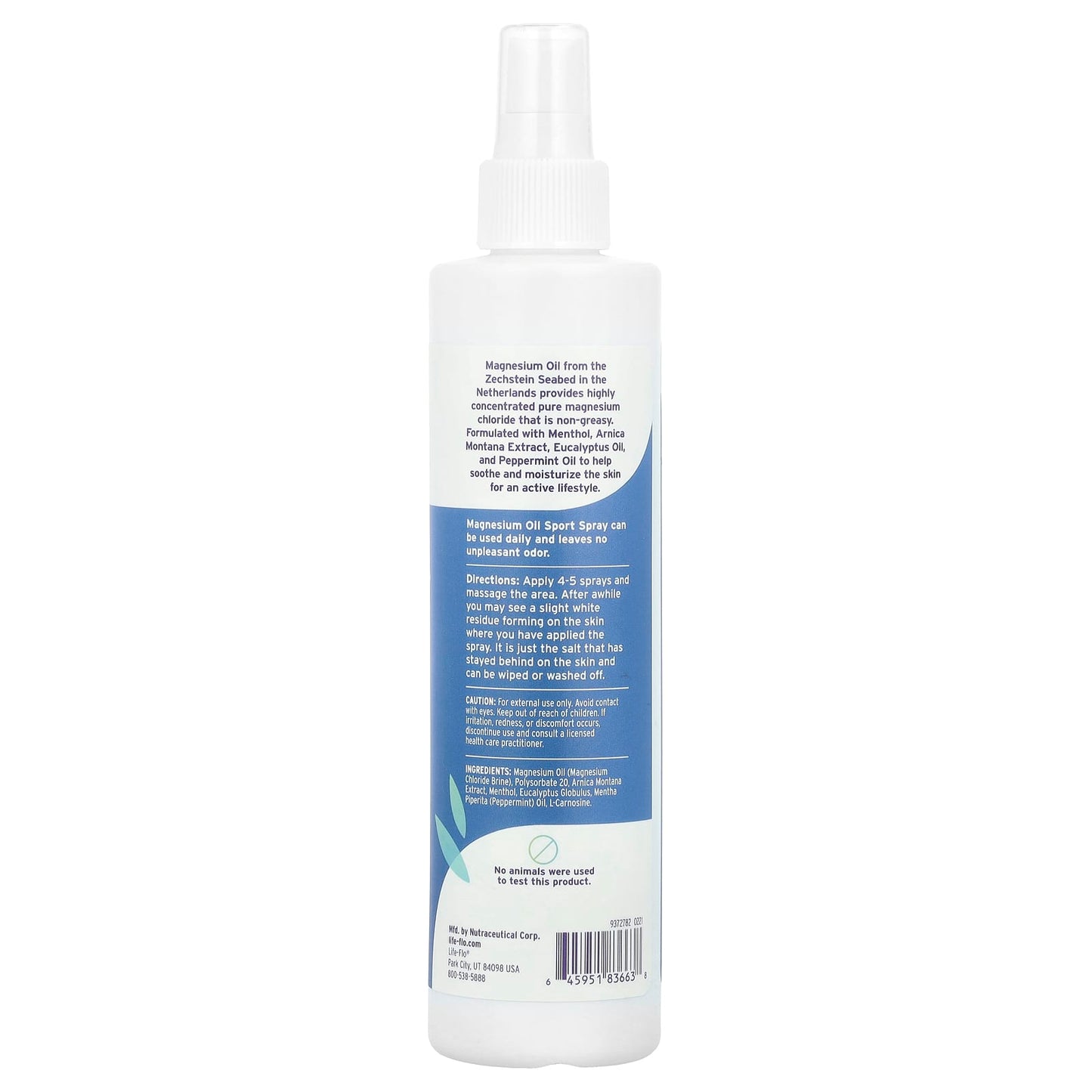 Life-flo, Magnesium Oil Sport Spray, 8 fl oz (237 ml) - Image 2