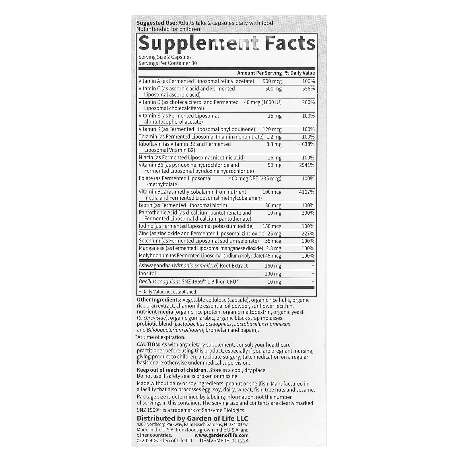 Dr. Formulated Multi+, Stress & Mood Support Supplement, 60 Capsules - Image 2