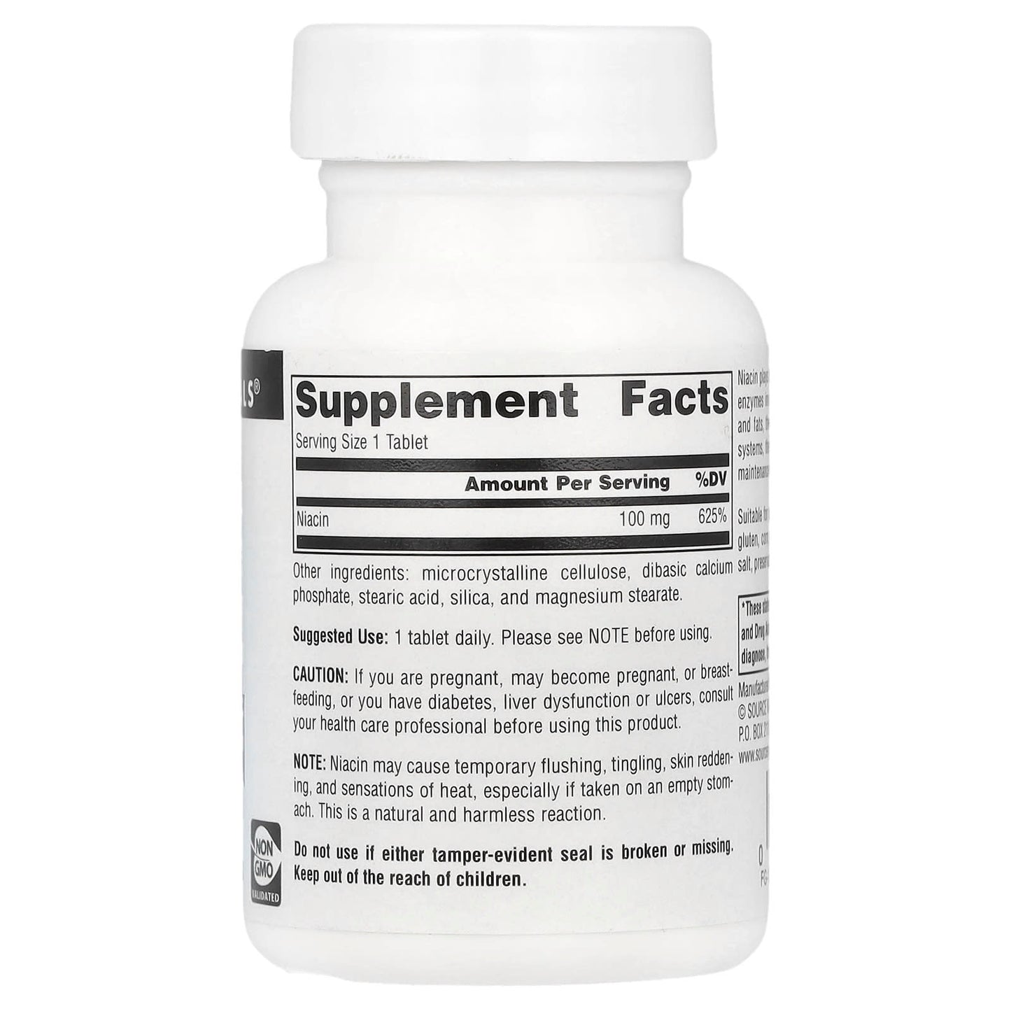 Source Naturals, Niacin, 100 mg, 100 Tablets - Image 2