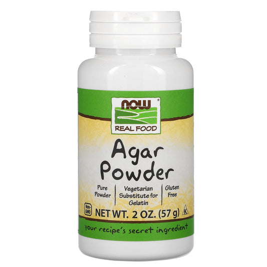 NOW Foods, Real Food, Agar Powder, 2 oz (57 g) - Image 1