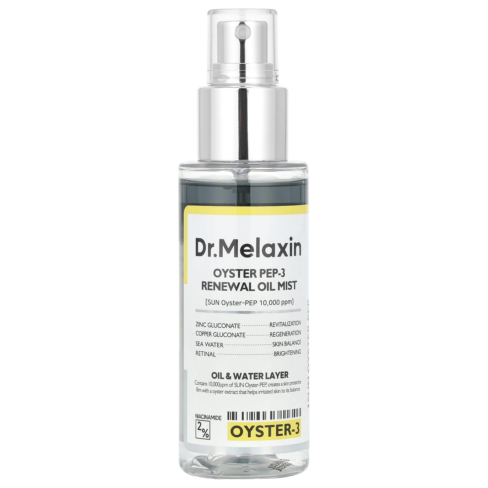Get Radiant Skin with Dr.Melaxin Oyster Pep-3 Renewal Oil Mist - 3.38 fl oz - Image 1