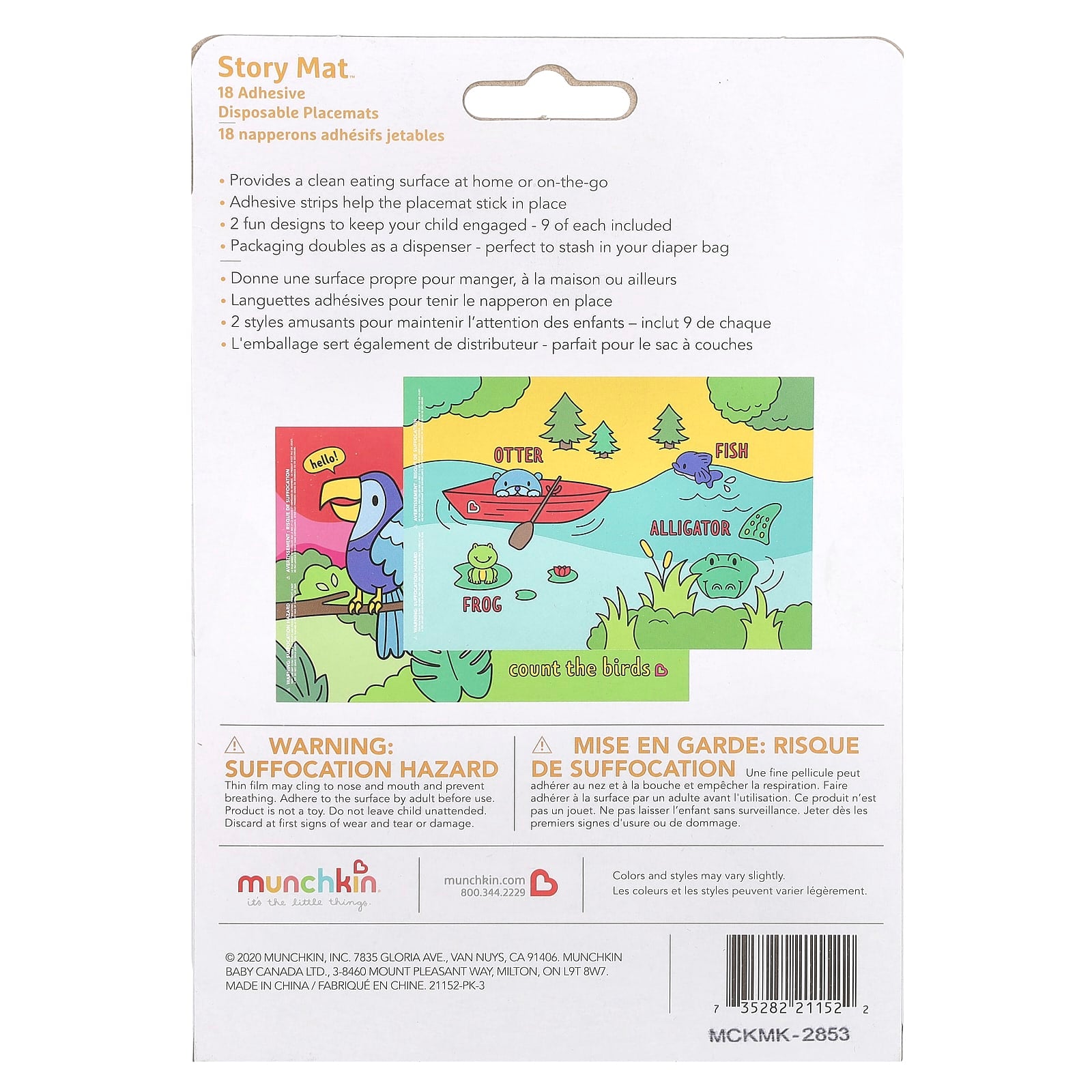 Munchkin, Story Mat™, Disposable Placemats, 4 Months+, 18 Count - Image 2