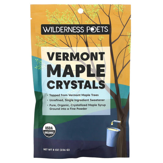 Wilderness Poets, Organic Vermont Maple Crystals, 8 oz (226 g) - Image 1