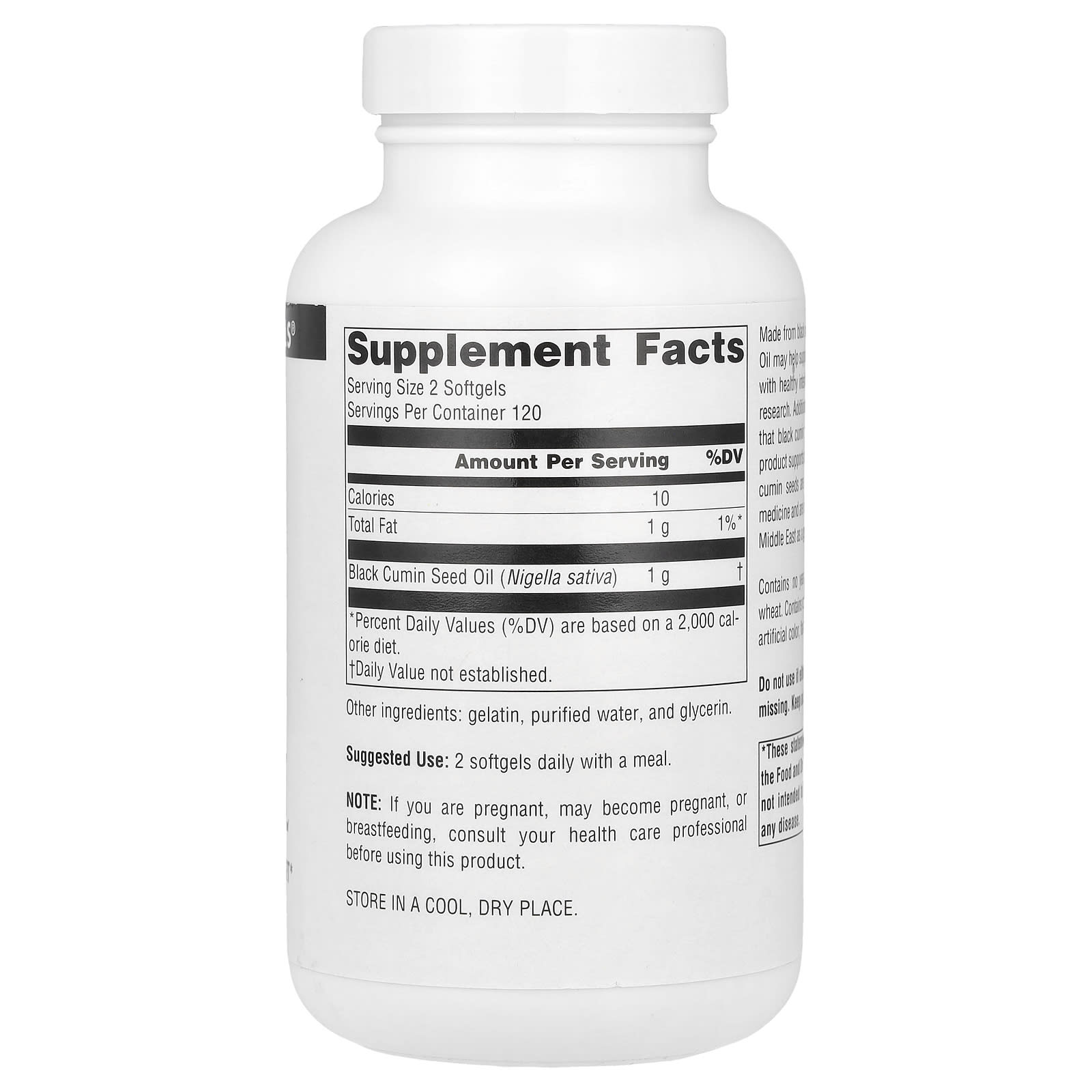 Source Naturals, Black Seed Oil, 240 Softgels - Image 2