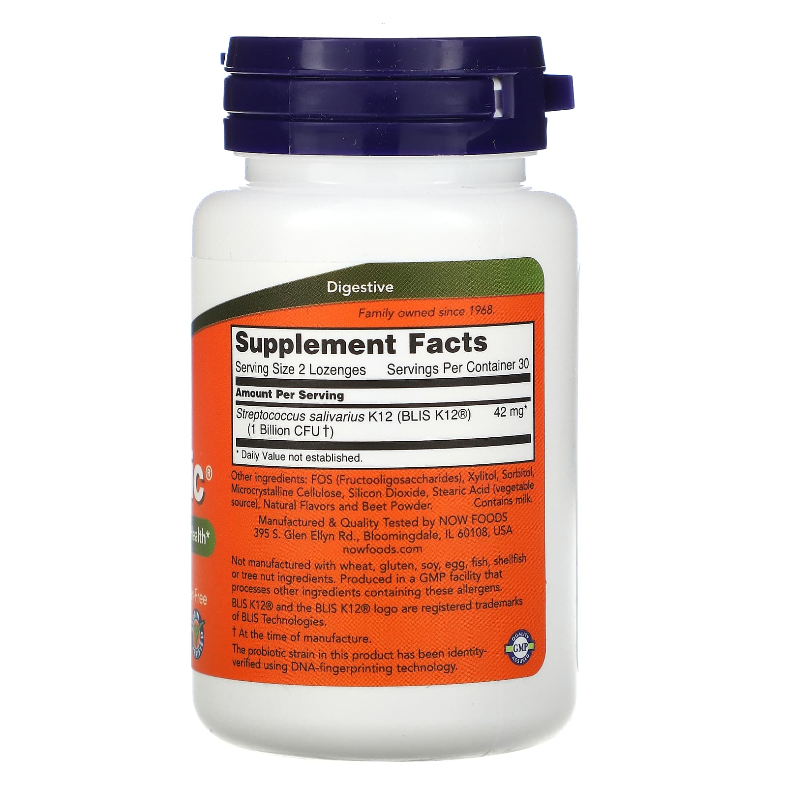 NOW Foods, OralBiotic, 60 Lozenges - Image 2