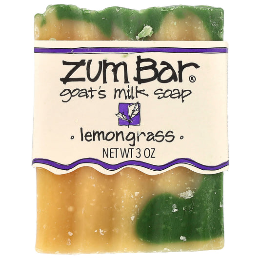 ZUM, Zum Bar®, Goat's Milk Bar Soap, Lemongrass, 3 oz - Image 1
