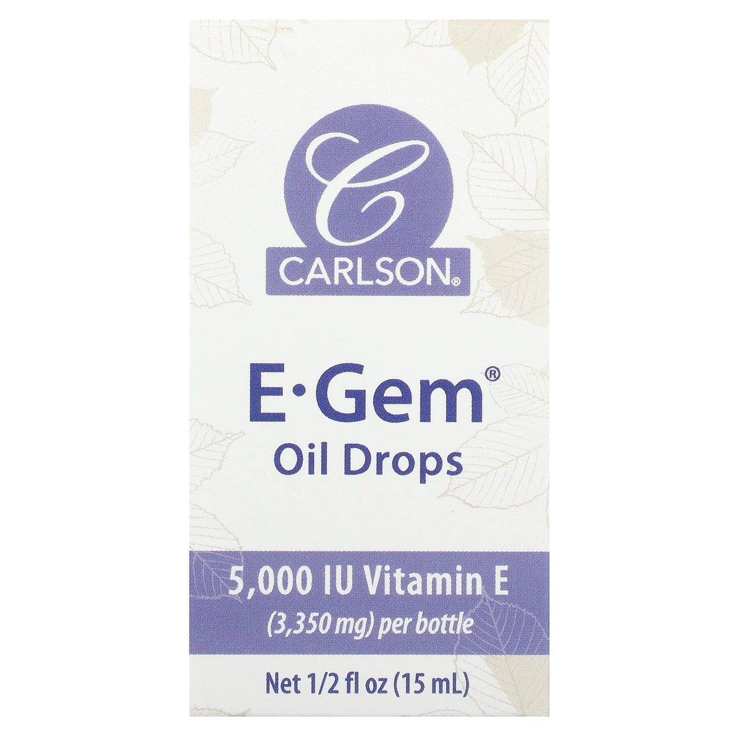 Carlson E-Gem Vitamin E Oil Drops for Soft Skin - Image 1