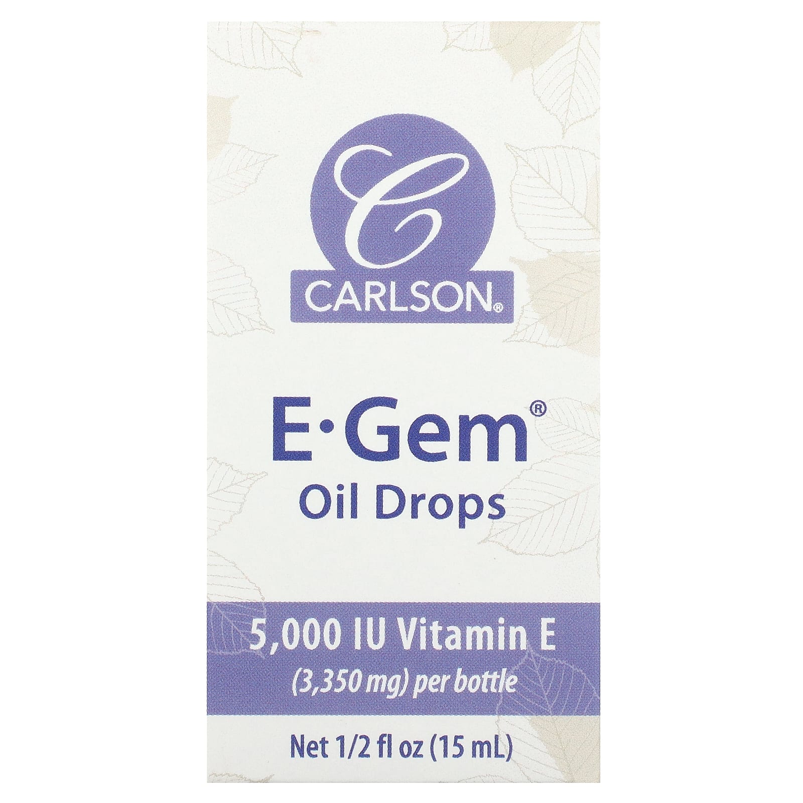 Carlson E-Gem Vitamin E Oil Drops for Soft Skin - Image 1