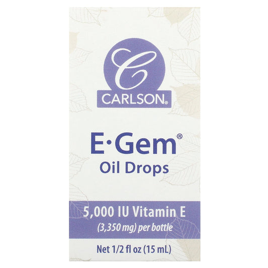 Carlson E-Gem Vitamin E Oil Drops for Soft Skin - Image 1