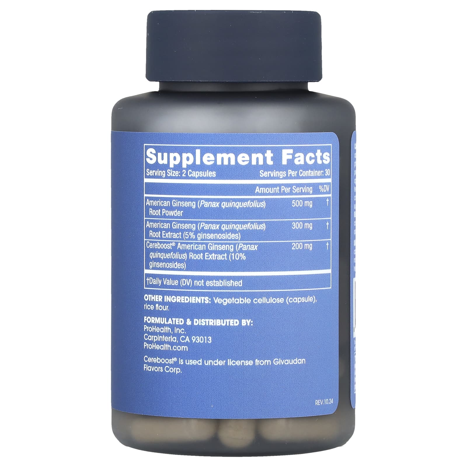 ProHealth Longevity, Full Spectrum Ginseng, 60 Capsules - Image 2