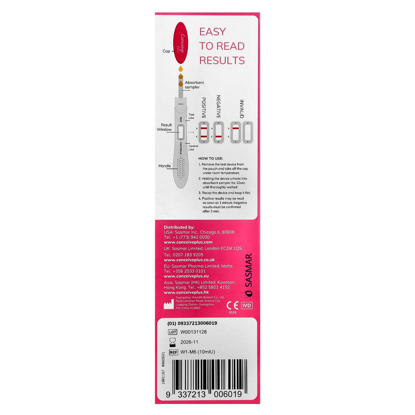 Early Detection Home Pregnancy Test Kit by Conceive Plus - Accurate Results in 5 Minutes - Image 2