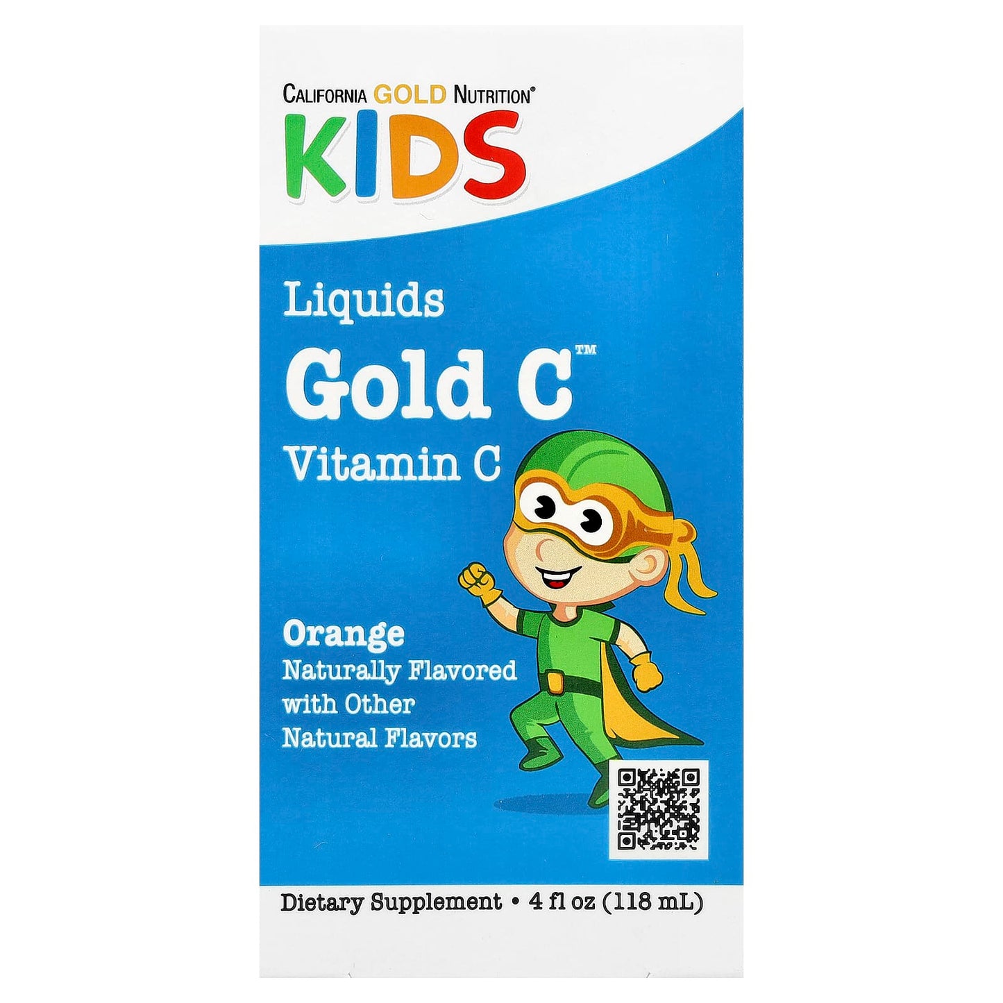 Liquid Vitamin C for Kids | Natural Orange Flavor | California Gold Nutrition - Image 1