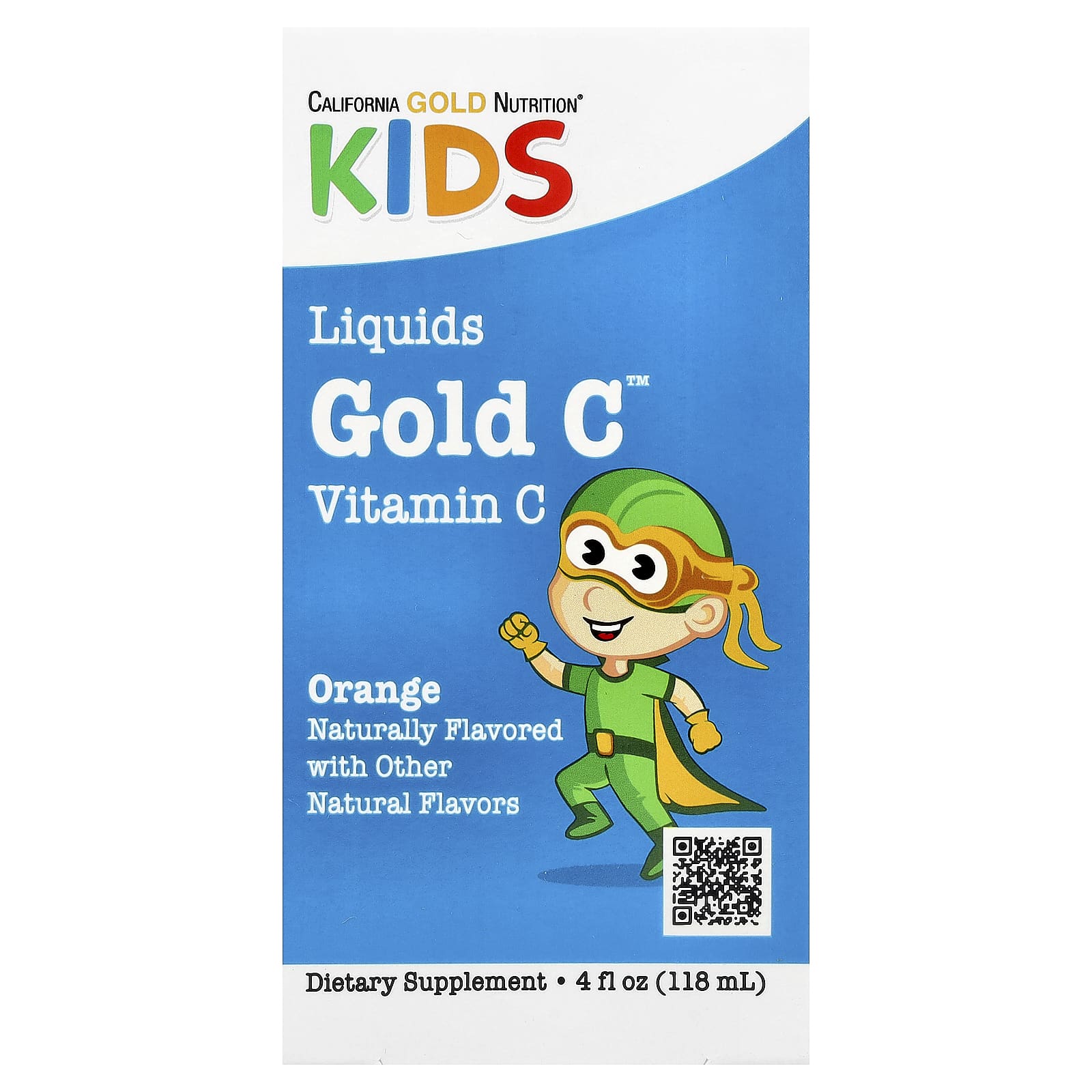 Liquid Vitamin C for Kids | Natural Orange Flavor | California Gold Nutrition - Image 1