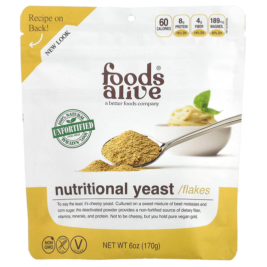 Nutritional Yeast Flakes by Foods Alive - 100% Natural & Vegan - Image 1