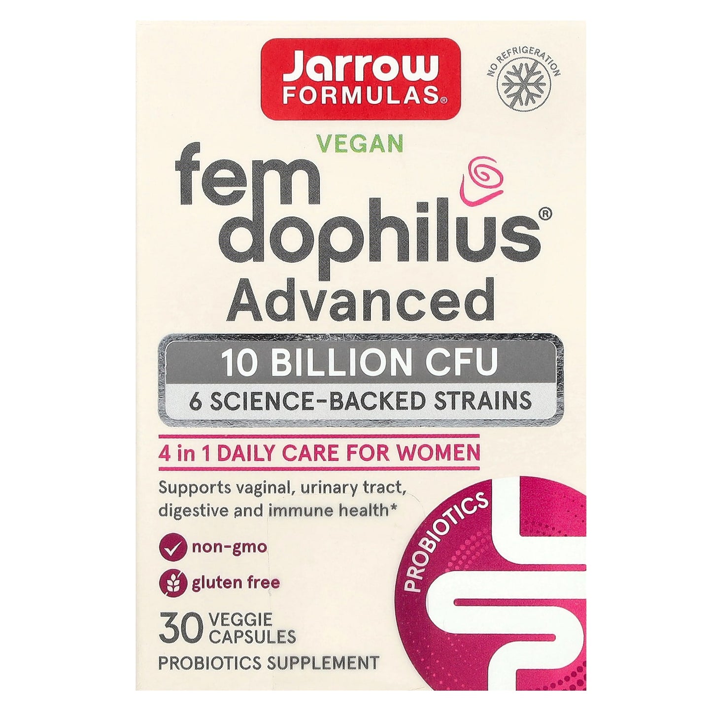 Vegan Probiotics for Women's Health - 10 Billion CFU, Gluten-Free - Image 1