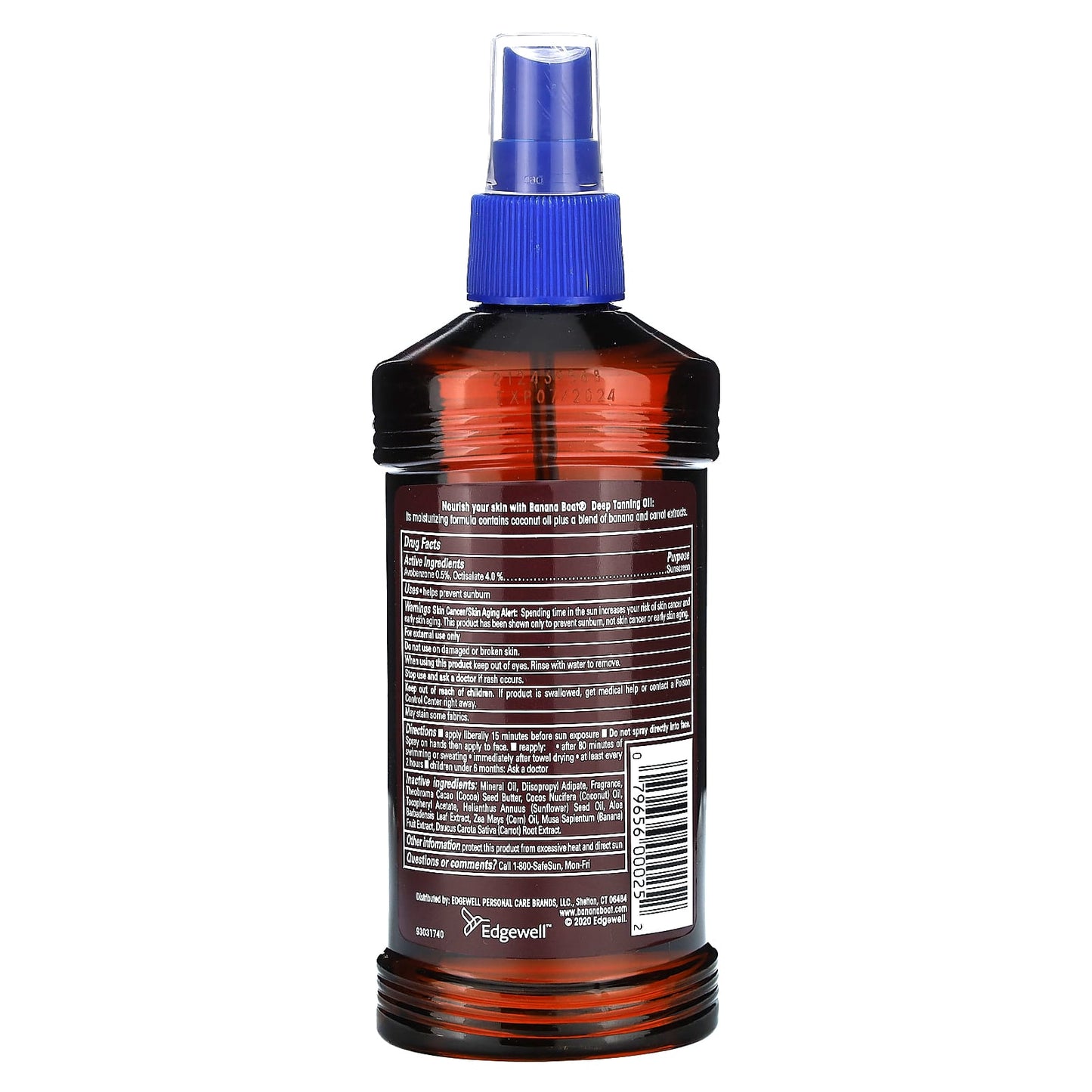 Deep Tanning Spray Oil by Banana Boat with Coconut Oil SPF 4 8 fl oz - Image 2