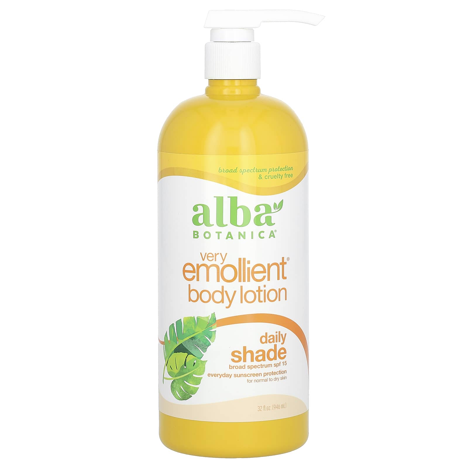 Alba Botanica Very Emollient Body Lotion with Daily SPF 15 - Image 1