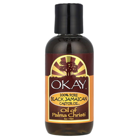 Okay Pure Naturals, 100% Pure Black Jamaican Castor Oil®, 4 oz (118 ml) - Image 1