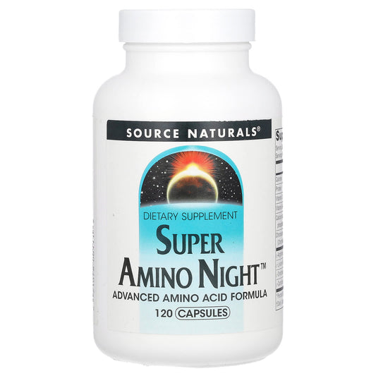 Source Naturals, Super Amino Night, 120 Capsules - Image 1