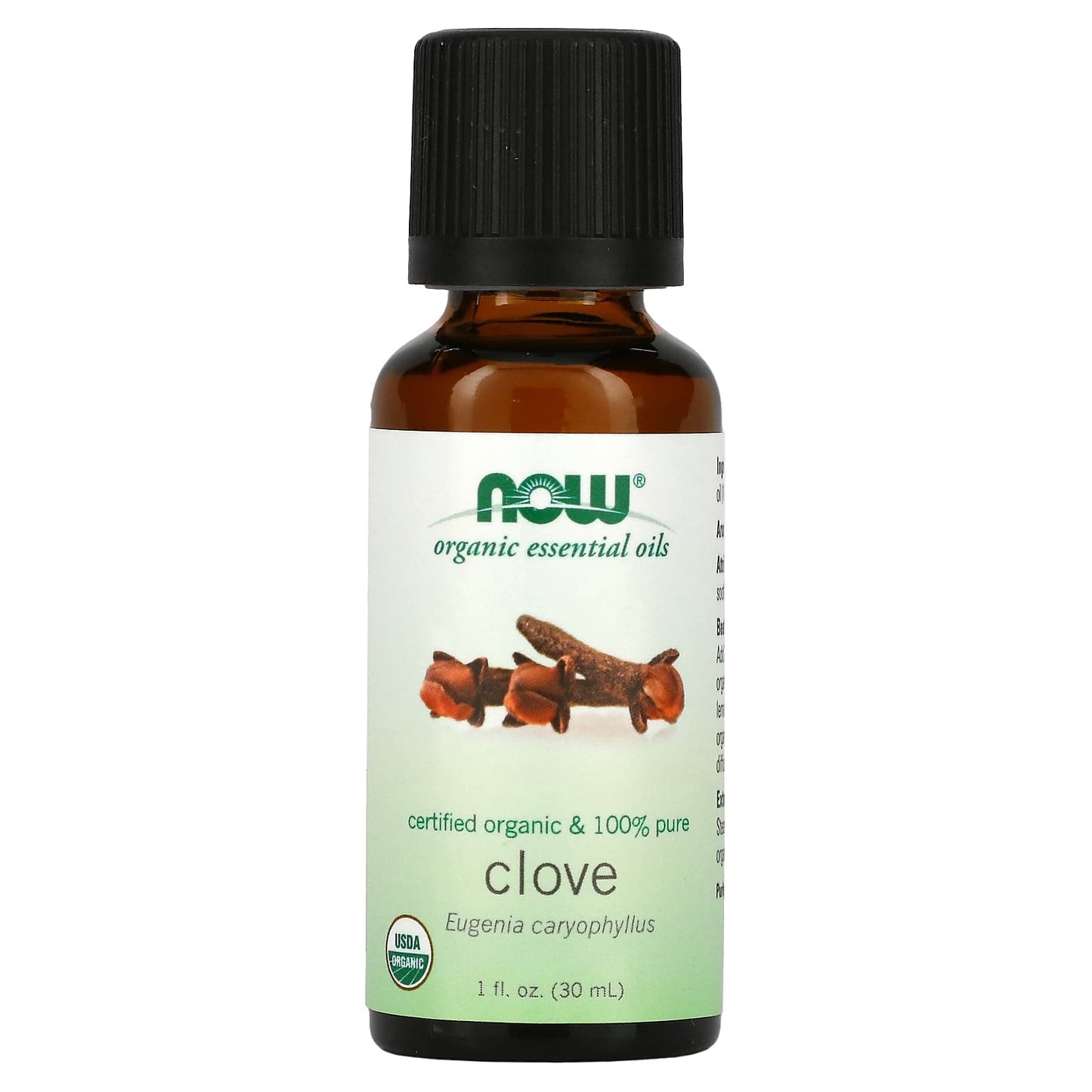 NOW Foods, Organic Essential Oils, Clove, 1 fl oz (30 ml) - Image 1