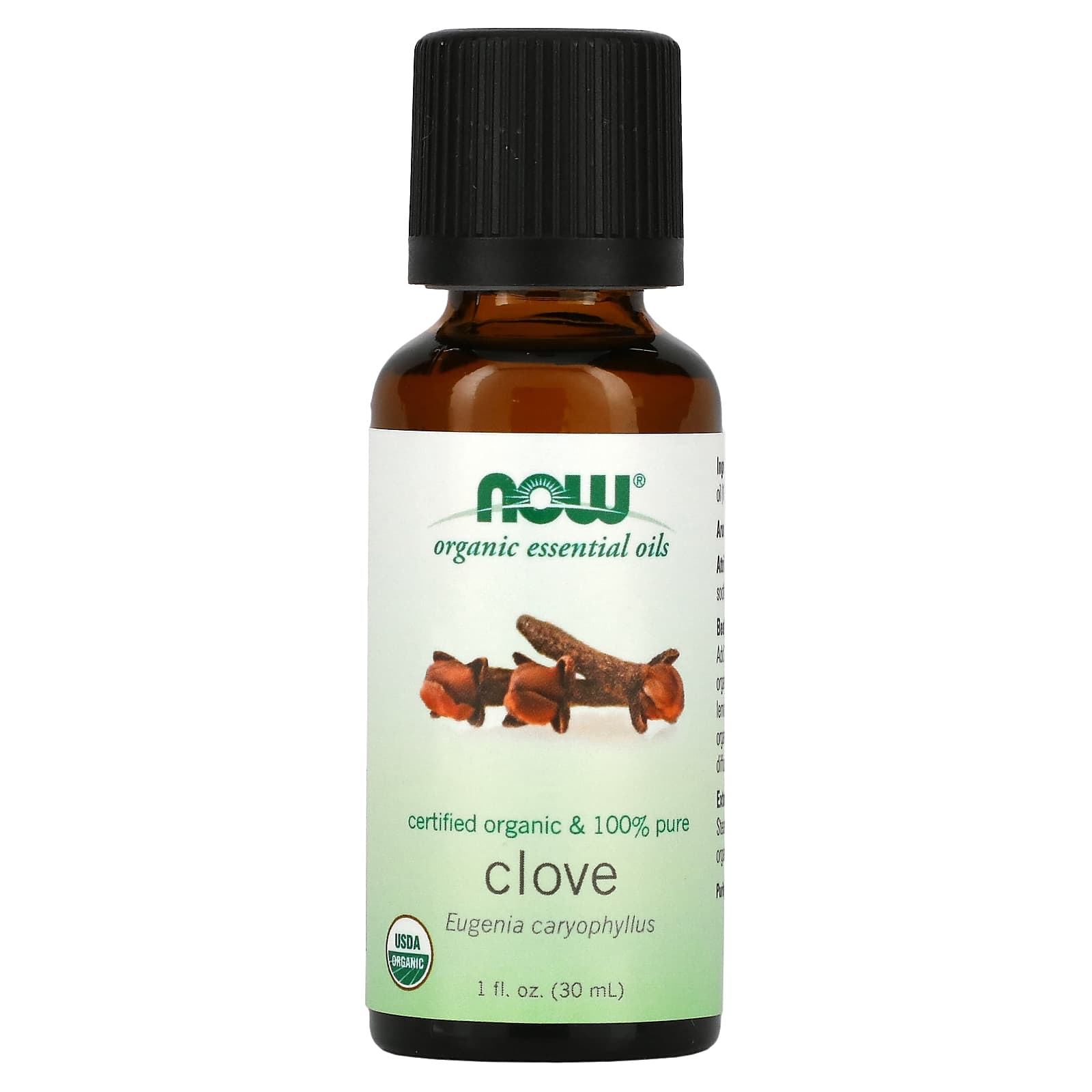 NOW Foods, Organic Essential Oils, Clove, 1 fl oz (30 ml) - Image 1