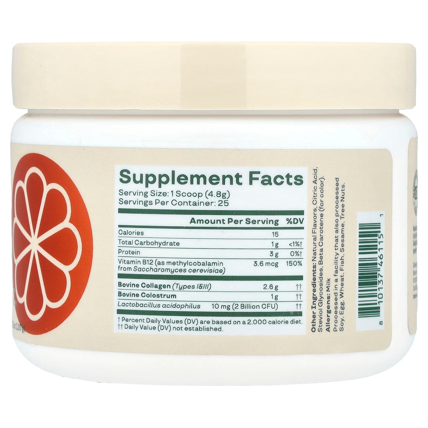 Boost Gut Health & Immunity with Bloom's Orange Cream Colostrum & Collagen Peptides - Image 2